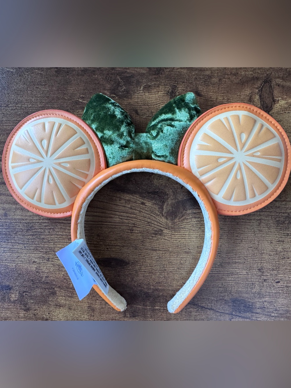 Minnie Mouse Icon Oranges Ear Headband for Adults - Picture 3 of 4
